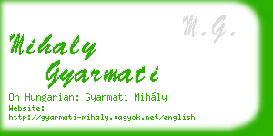 mihaly gyarmati business card