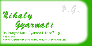 mihaly gyarmati business card